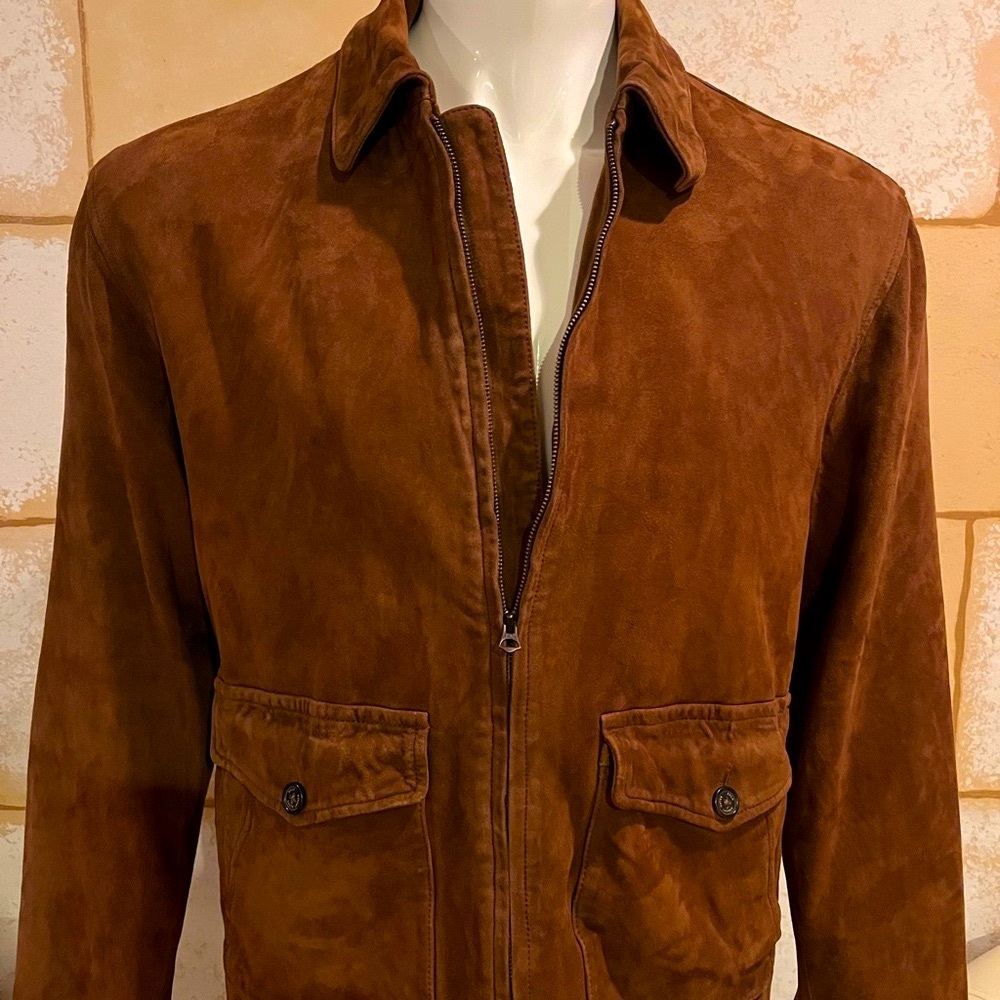 NEW XXL POLO RALPH LAUREN MEN IRVIN SUEDE UTILITY JACKET
